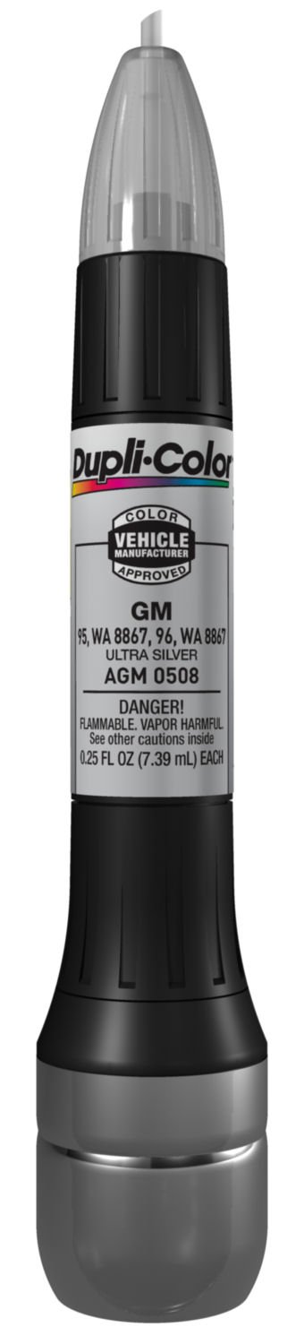 0.5 Ounce , Ultra Silver : Dupli-Color AGM0508 Ultra Silver General Motors Exact-Match Scratch Fix All-in-1 Touch-Up Paint - 0.5 oz