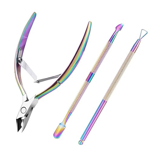 Cuticle Trimmer with Cuticle Pusher and Triangle Cuticle