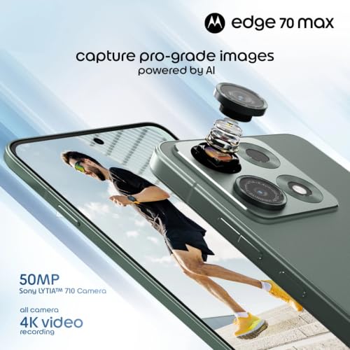 Image of Motorola Edge 70 Max 5G, Pantone Dark Shadow, 12GB RAM, 256GB Storage
