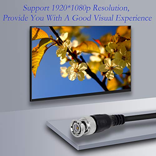 Bnc Coaxial Cable, 1.5 Feet Bnc Male To Bnc Male Jumper 75-Ohm Cable Extension Connector,Youcheng For Video Surveillance Camera Cctv Systems, Oscilloscope #TOP4