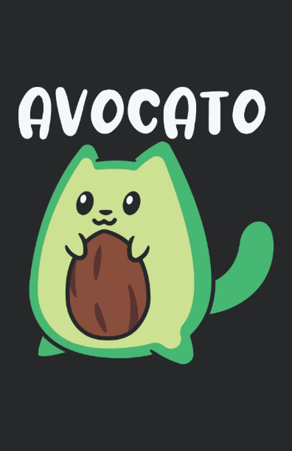 Avocato. Funny Cat: 5.5" x 8.5" Journal for writing Down Habits Diary, Notebook, Ruled/Lined, 192 Pages