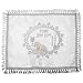 Challah Bread Cover Shabbat Table Embroidery Silver Fringes Art Judaica Gift 20" x 17"