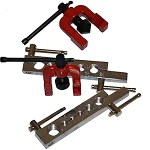 DIY Crafts Flaring Tools Set Tubing Pipe Dies Sizes Angle Eccentric Cone Type Kit with Copper Brass Aluminum Mild Steel for Water Gas Refrigeration Brake Line (Pack Of 1 Kit, Design No # 4)