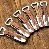 Personalized Wood Bottle Opener Wine Corkscrew, Groomsmen Corkscrew Wedding Party Gifts Engraved Wine Opener Father Day's Gift (Wooden)