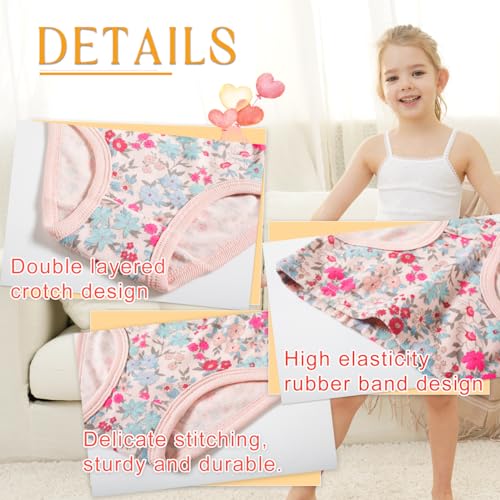 Finihen Girls Cotton Underwear Toddler Girls Panties Kids Briefs Multipacks.2
