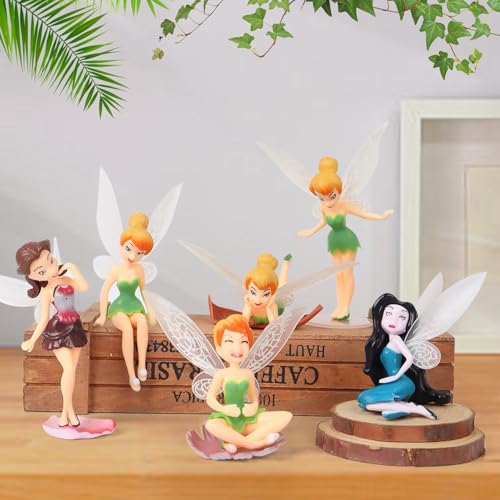 Miniatur-Feen & Pilzhaus-Figuren Set – 13-teiliges Gartenzubehör Für Dekoration, Aus Kunstharz, Für Draußen & Drinnen