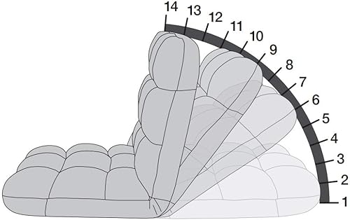 Miniatura 8 de BirdRock Home - Silla para suelo de espuma viscoelástica, ajustable, 14 posiciones, respaldo cómodo, almohada para silla de computadora, cojín para
