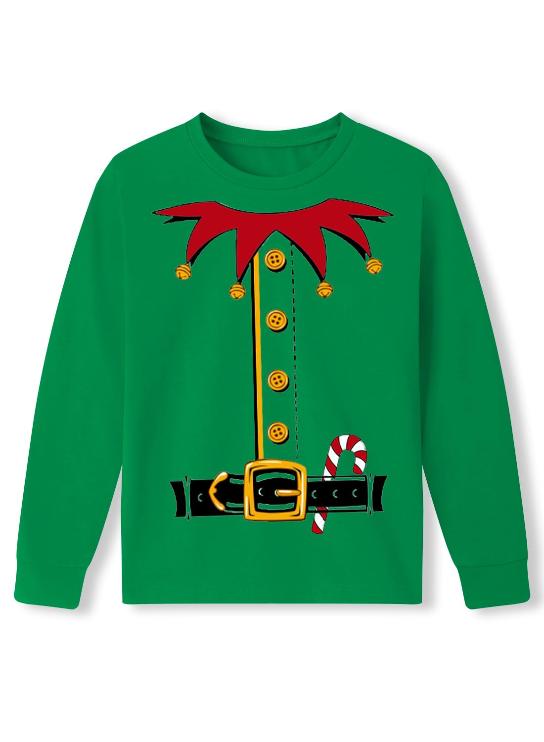 Unisex Kid's Ugly Christmas Top Funny Graphic Long Sleeve Shirt 4-14 Years