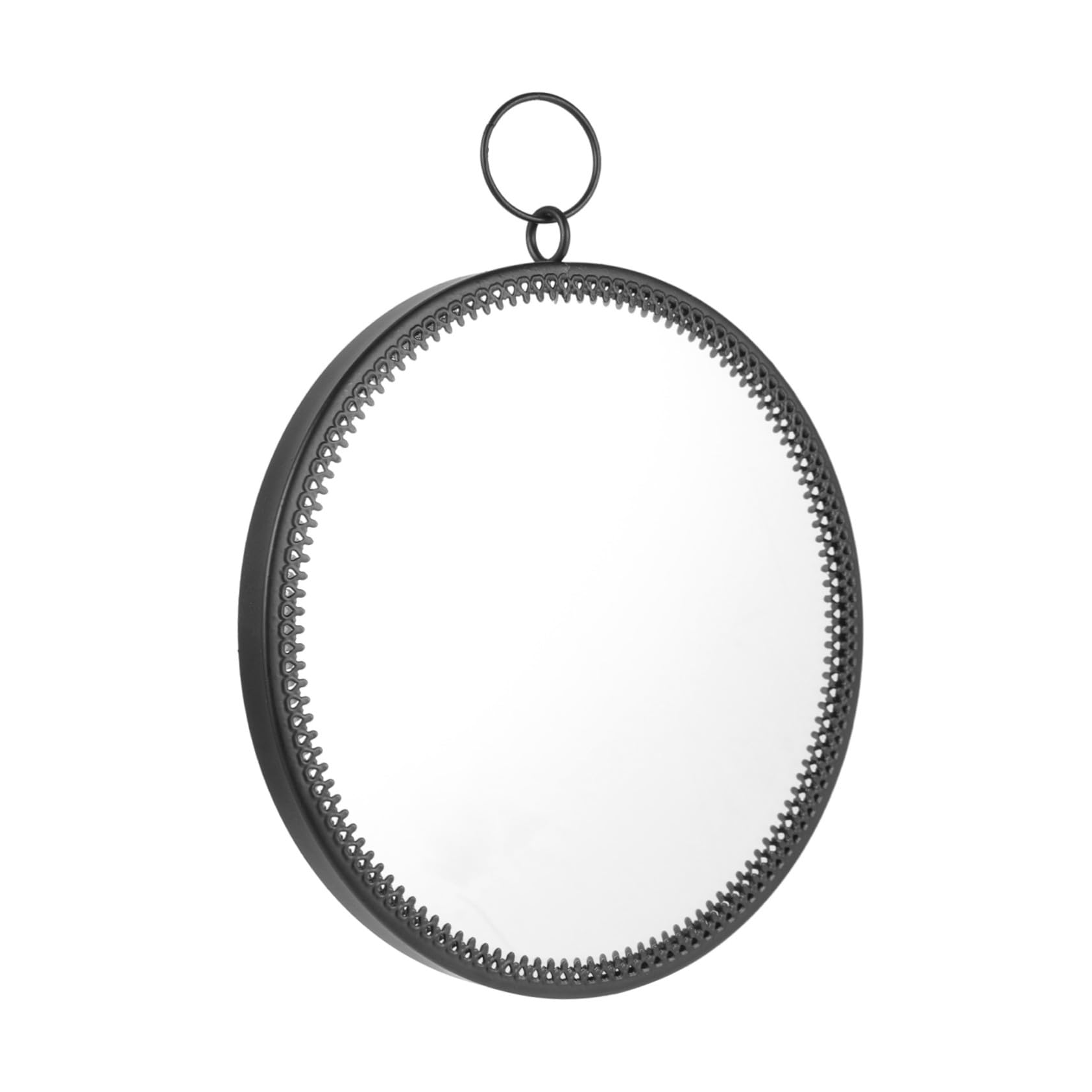 Miroir de beauté suspendu et amovible sans perçage avec cadre mat design