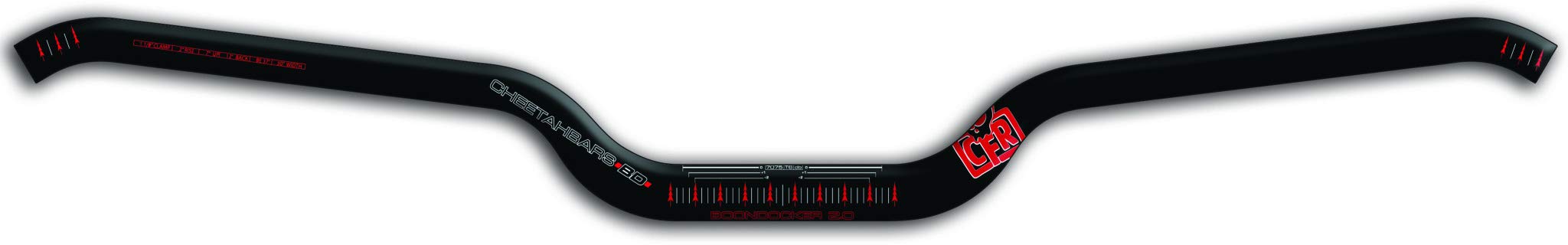 Cfr CFR-CD1.5 1-1/8in. Tapered Handlebars - Boondock Bend - Black