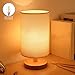 Produktbild Modern Tischlampe aus Holz mit Zugschalter & EU-Stecker,3000k Warmweiß, auf Tisch E27 Fassung, Skandinavisch Nachttischlampe für Schlafzimmer Geschenk Wohnzimmer