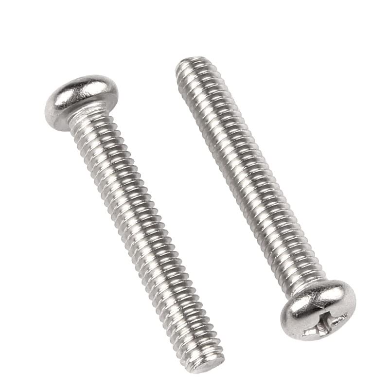 50 Viti Autofilettanti Testa Pan Uxcell - Acciaio Inox M3 X 12mm, Phillips