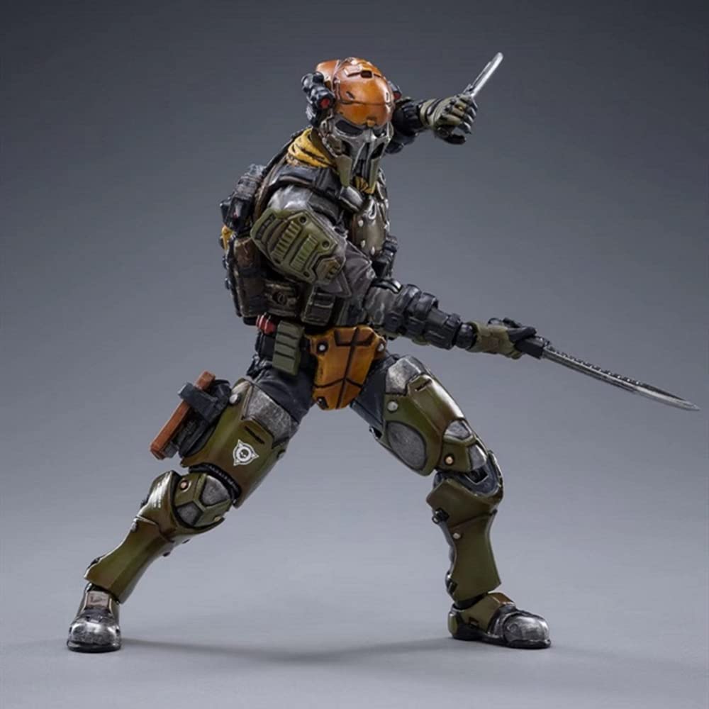 Xinchen toys JOYTOY 1/18 Action Figure 4IN Skeleton Forces Shadow Wing - Hunter Black & Gold Limite Toy Military Model