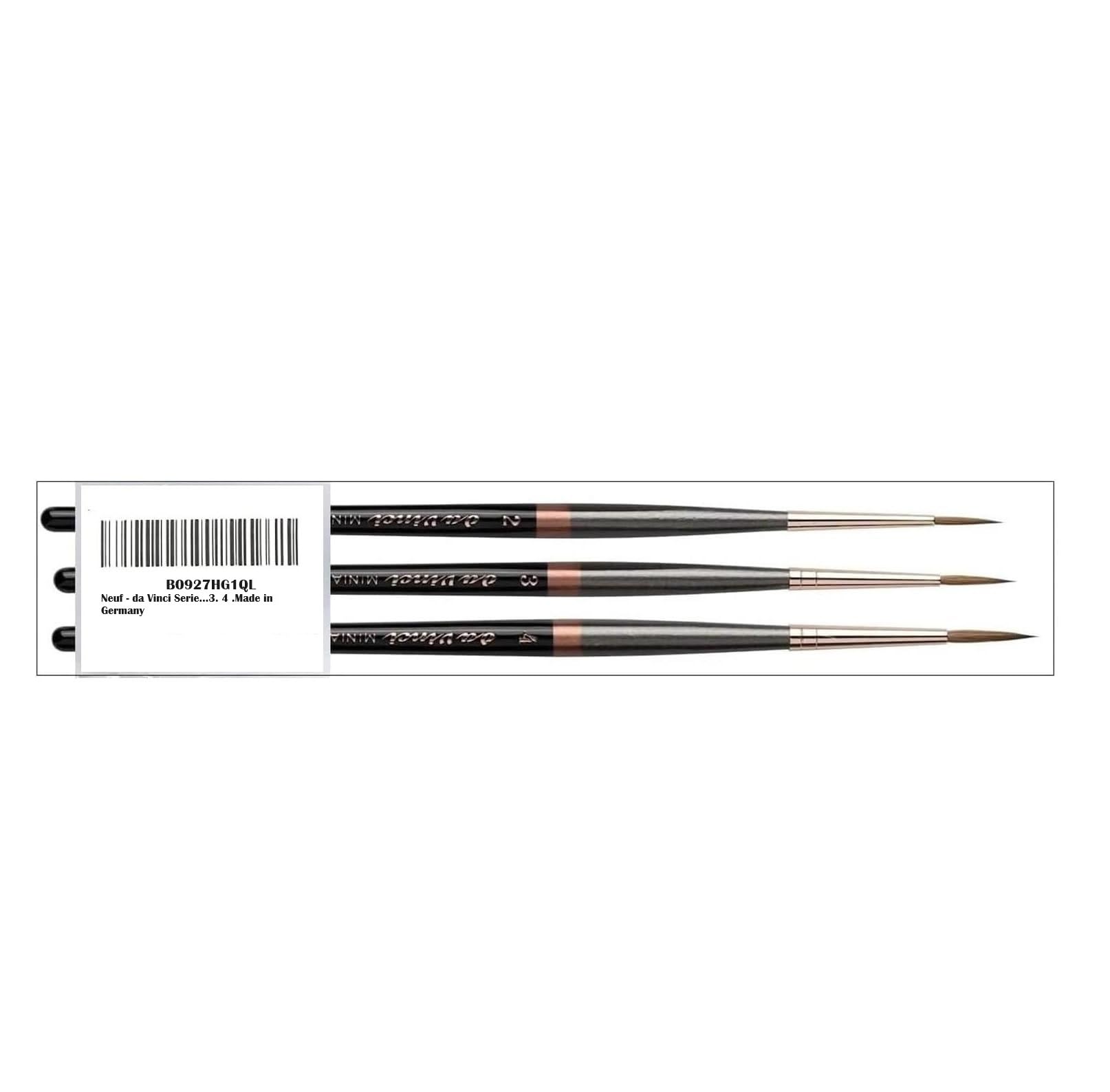 Da Vinci Serie 70 - Maestro rotondo, extra lungo e extra appuntita, n. 2 .3. 4. Made in Germany