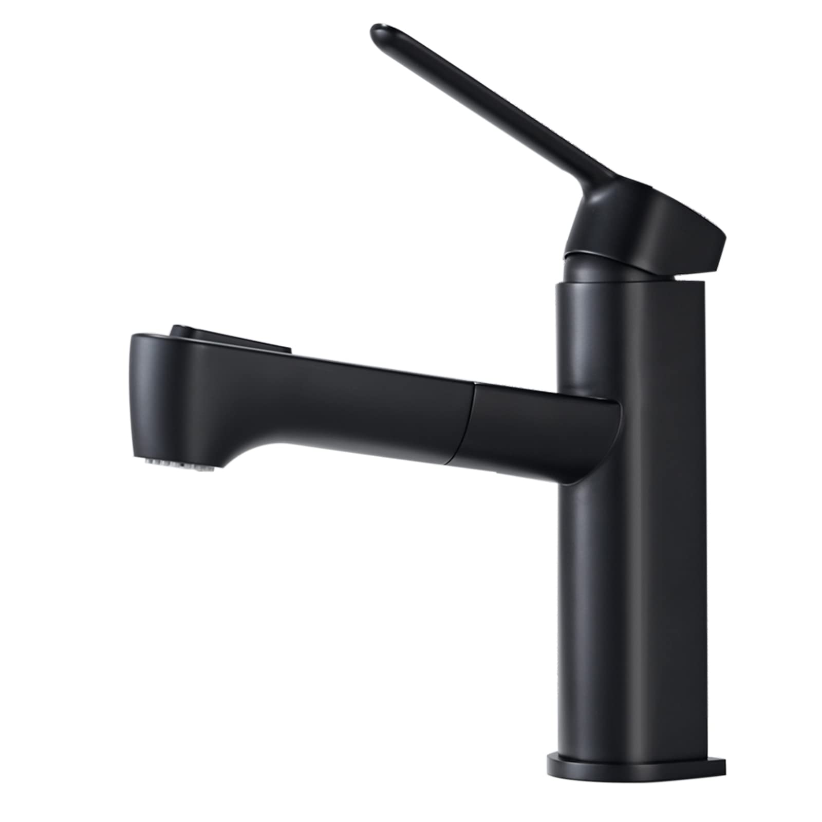Mitigeur salle de bain noir extractible eau chaude froide robinet vasque
