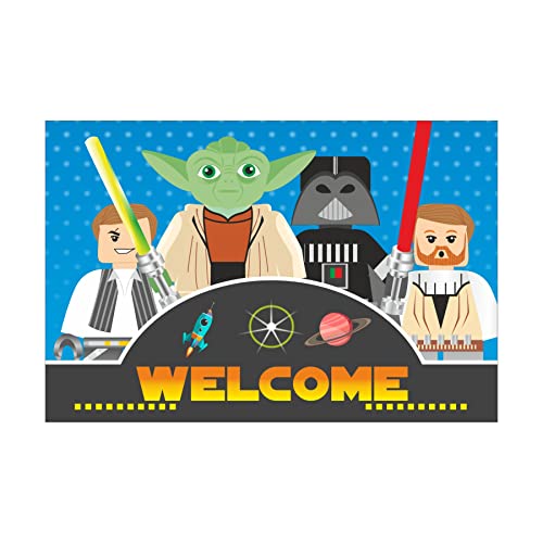 Image of Pretty UR Party Star Wars Party decorations Kit - 80 pcs includes Bunting, balloons, thank you, centerpiece, danglers, Caps, Jedi Party Supplies, Star War Birthday Decor, DIY decor Pack for kids