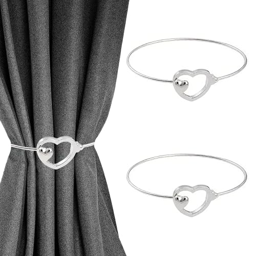 TUYOBG Embrasse autocollante en forme de cœur en métal sans perçage