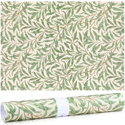 Gersoniel 10 Sheets Drawer Liners for Dresser Scented Drawer Liners Non Adhesive Scented Paper for Fragrant Home Shelf Closet(Linen Greenery)