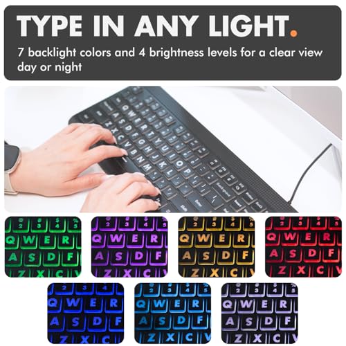 Clavier rétroéclairé à grande impression X9 Performance filaire USB