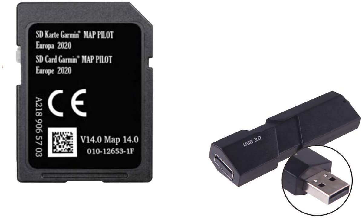 Navigation SD Card V14.0 for M.E.R.C.E.D.E.S - B.E.N.Z Cars 2020 US Mexico Canada + South America Maps with USB Adapter
