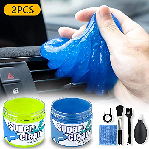 2 Pack Keyboard Cleaner, Dust Cleaning Gel with 5 Keyboard Cleaning Kit Detailing Cleaning Putty for Car Dash & Vent Universal Office Electronics Cleaning Kit Laptop, Calculators, Speakers & Printers - Image 7