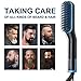 Beard Straightener for Men, Heated Beard Straightening comb Fast Heating Anti-Scald Beard Comb, Beard Hair Straightener Brush for Men, Dual Voltage Portable Beard Straightening Brush for Travel,Gift