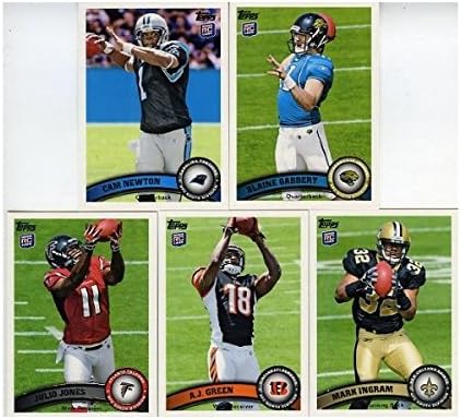Topps 2011 NFL Football Exclusive Factory Set w/5 Card Variation Rookie Set Featuring CAM Newton! This Set Includes 2 Cam Newton RC'S! His Regular+Variation
