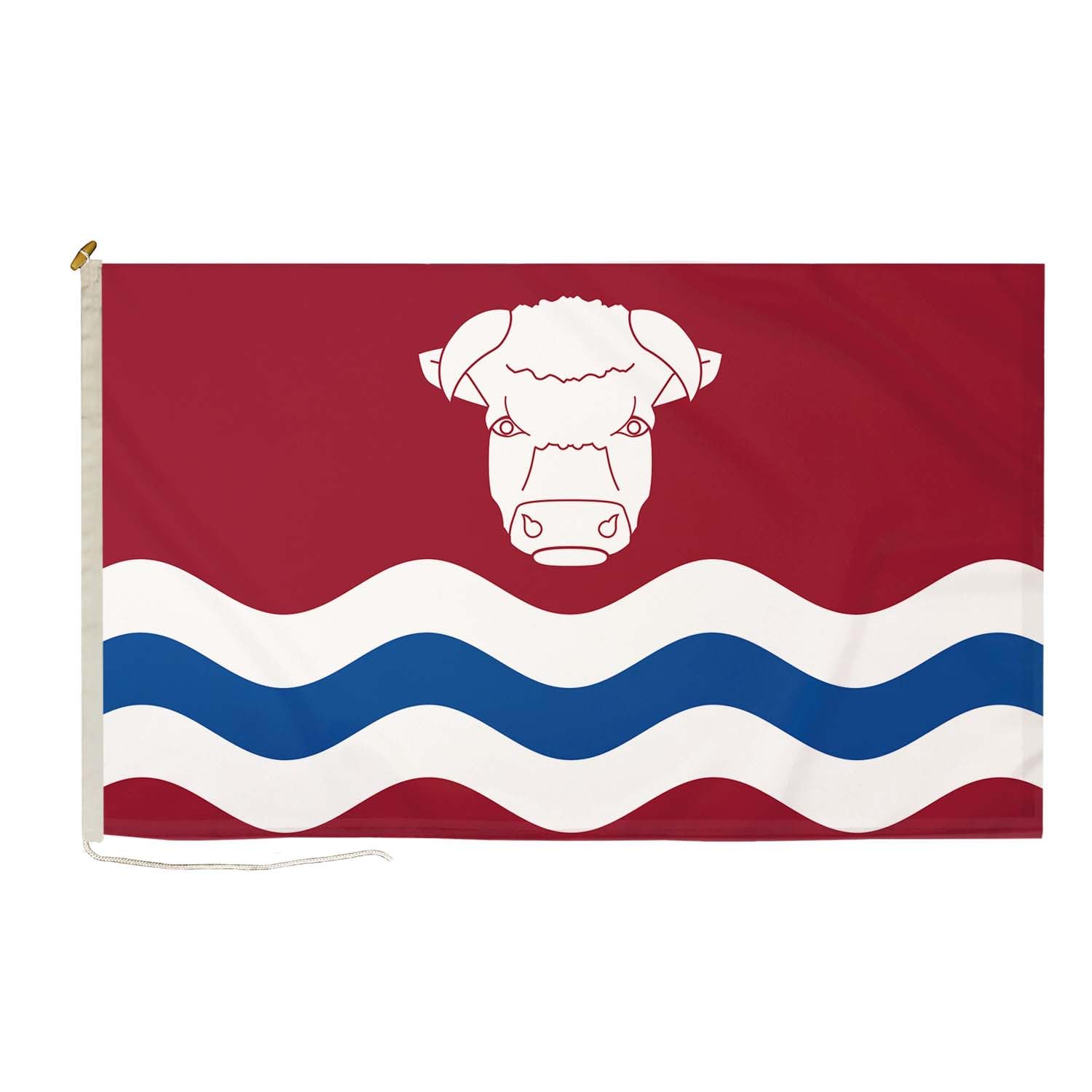 DuraFlag Herefordshire New Small Courtesy 20x12" Rope and Toggled Premium Quality 50x30cm Flag
