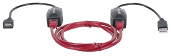 MANHATTAN USB Cable Line Extender - Extends the Distance of Any USB Device up to 60 ft via any RJ45 Ethernet Cable - 179300
