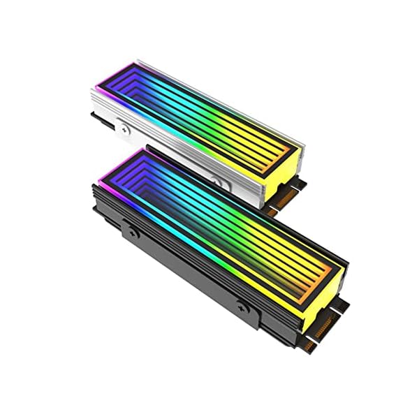 Roundsky 5V ARGB Sync Computer 2280 SSD M2 Radiator PC RGB M.2 Nvme KüHlköRper Solid State Drive Cooling Radiato A – Bild 5