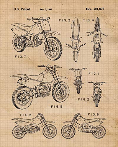 Stars By Nature Vintage Honda Yamaha Kawasaki Ktm Motocross Dirt Bikes Prints thumb #2