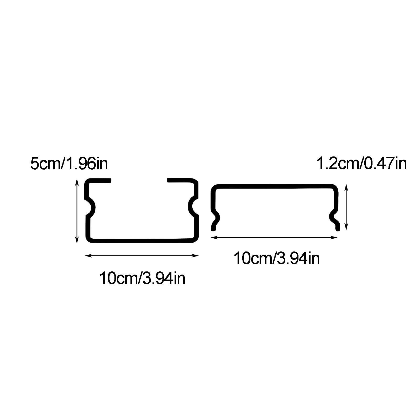 Canaleta Cables Suelo Cubre Cables de Acero Inoxidable 304 Pasacables Suelo con Tapa Ideal para el Hogar, la Oficina o Exteriores(10x5cm/4x2in)