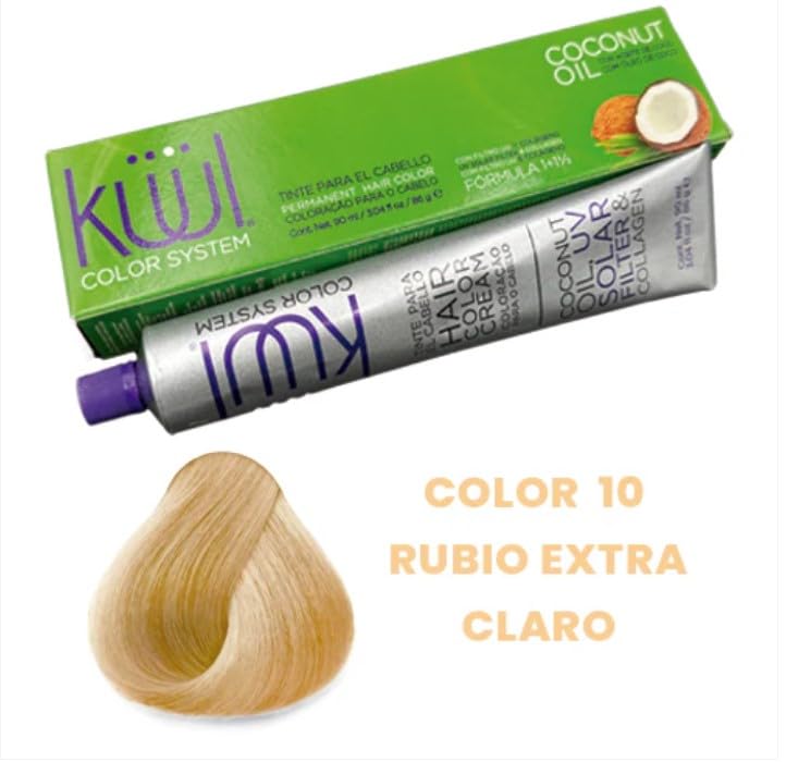 Kuul System Permanent Hair Color 10 Rubio Extra Claro