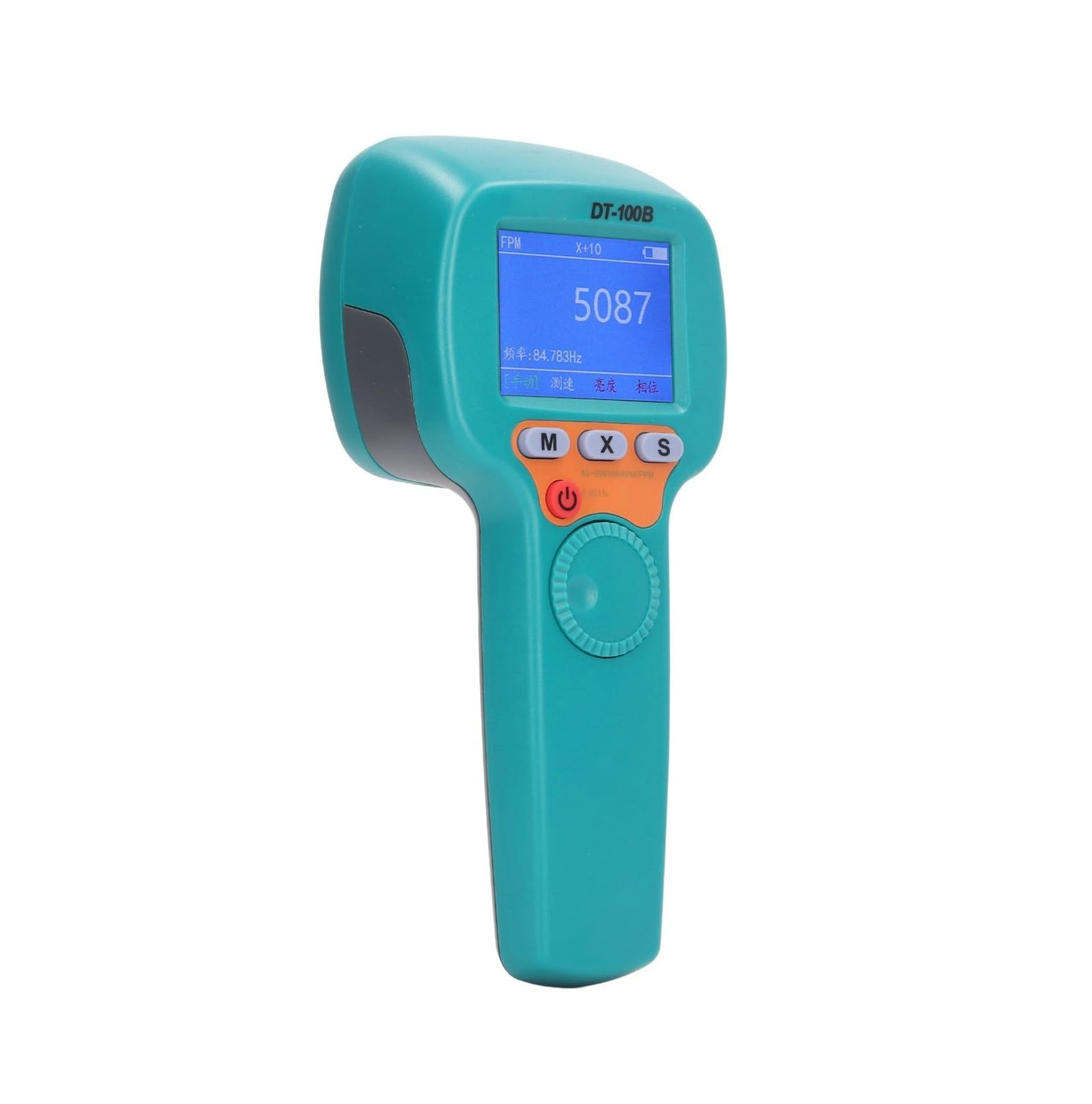 Estroboscopio Digital de mano DT100B, tacómetro estroboscópico con Flash LED recargable, velocímetro de 60 a 999999 RPM, 1500LX Alta Luminancia