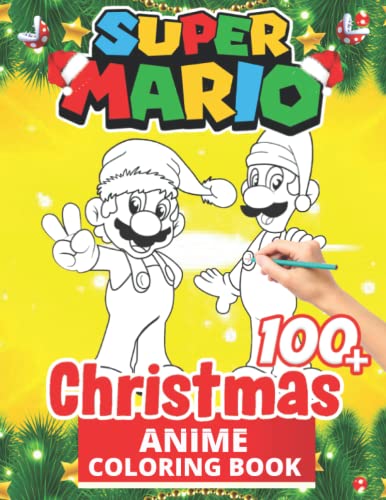 Anime Christmas Coloring Book: +100 Illustrations , wonderful Jumbo Anime Coloring Book For Kids Ages 3-7, 4-8, 8-10, 8-12, Fun, Largest Book 2020 (Anime Books For Kids)
