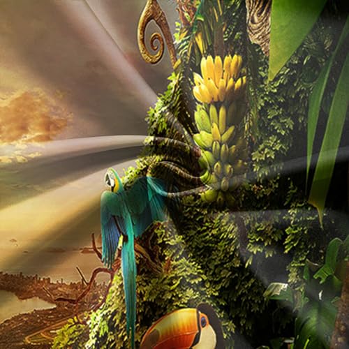 Fondo fotográfico 8x8 pies Jungle Safari para estudio miniatura 7