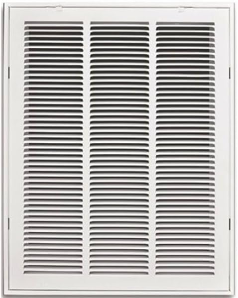 16 in. x 20 in. White Return Air Filter Grille TruAire 190RF