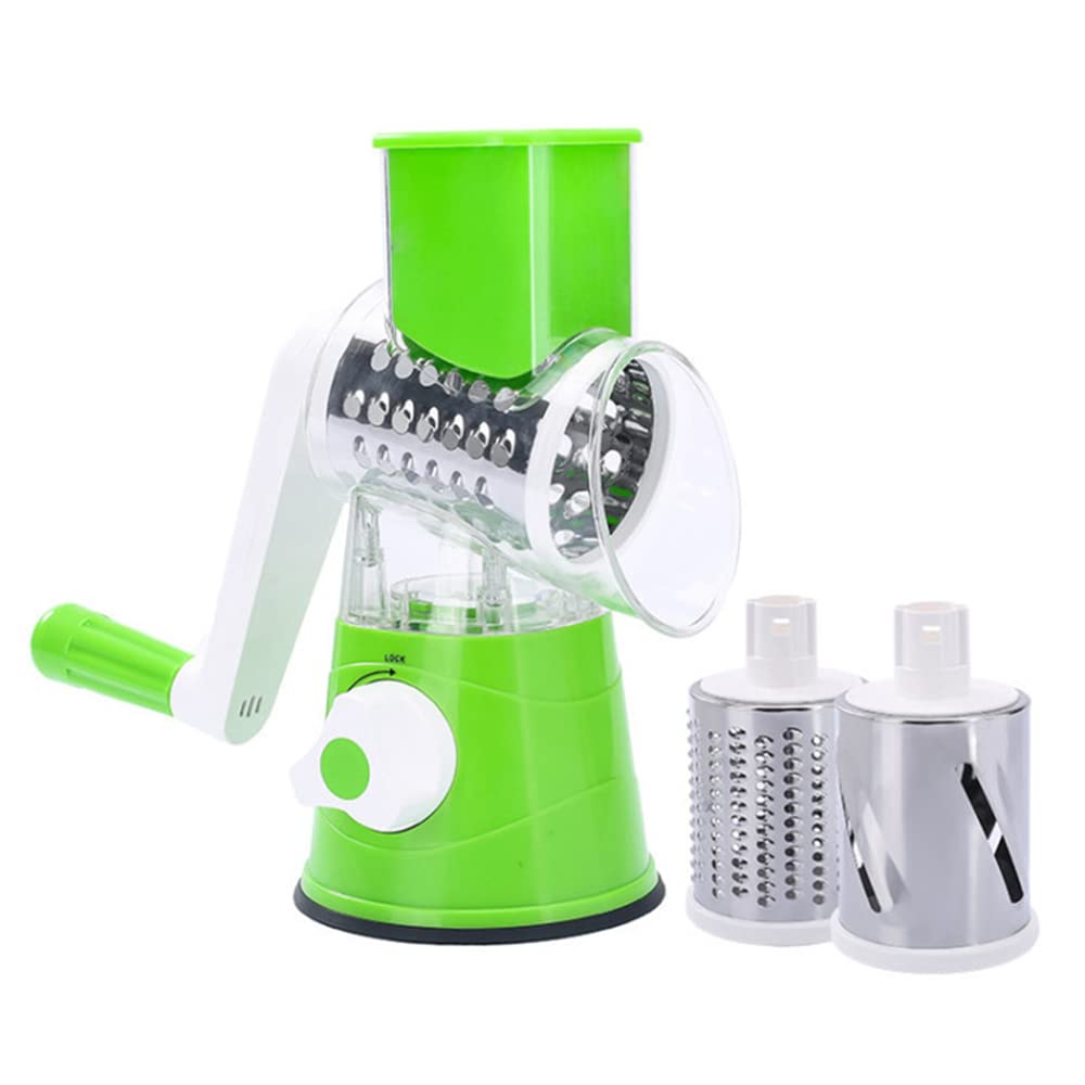 Käsehobel Rotary Cheese Grater Elektrische Reibe mit 2 austauschbaren Edelstahl Automatische Käsereibe für Küche Home Gadgets