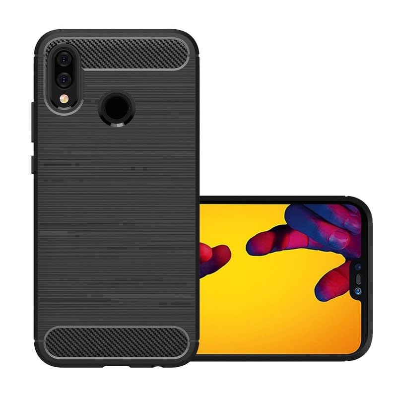 Image of Hybrid Carbon Fiber Back Case for Huawei Honor P20 Lite (Black)