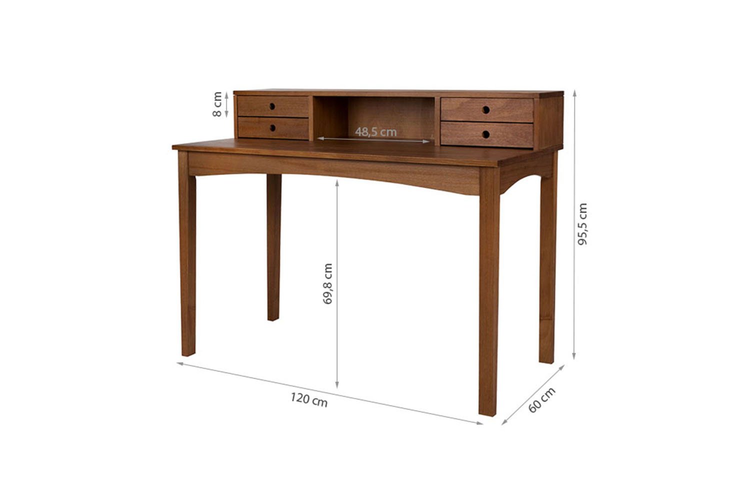 Memomad C4021270-417 Scrivania, Legno, Quercia, Schreibtisch