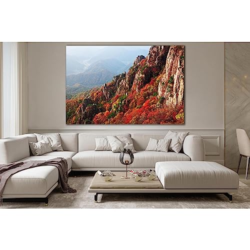 Lienzo decorativo de rocas otoñales ZELLART WTD SL643 para renovar el ambiente del salón moderno