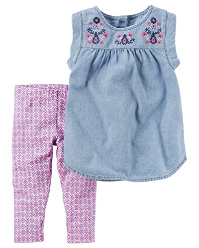 Playwear fille Carter bleu ensemble 2 pièces vêtement de jeu bébé été 239 G296
