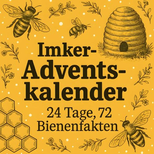 Imker Adventskalender – 24 Tage, 72 Bienenfakten: Täglich drei spannende Fakten über Bienen – ein besonderes Geschenk für Imker & Naturfreunde