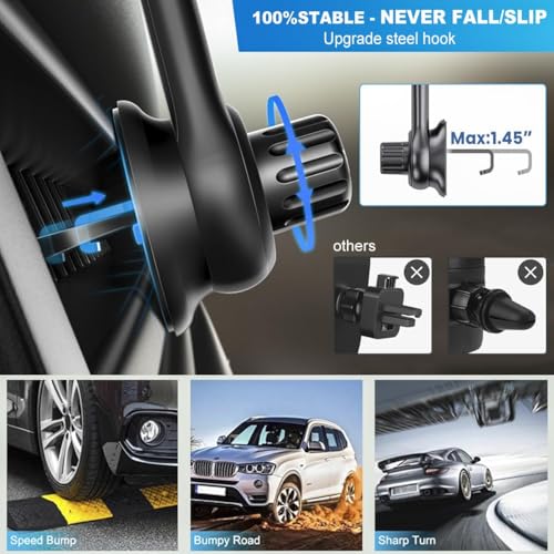 Image of Air Vent Car Phone Holder, AC Vent Clip Phone Mount, 360 Rotational /Adjustable for All Smartphones (L069)