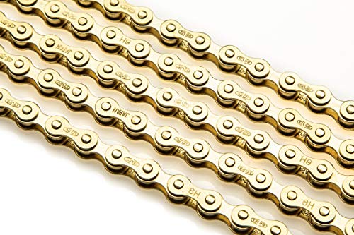 Image of IZUMI ES410 Spring Clip Connect Single-Speed Chain, 116 Links in 7 Colors