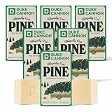 Duke Cannon Supply Co. Big Brick of Soap Bar for Men Holiday Edition - Illegally Cut Pine (Fresh Split Pine Scent), 10 oz. (6 Pack)