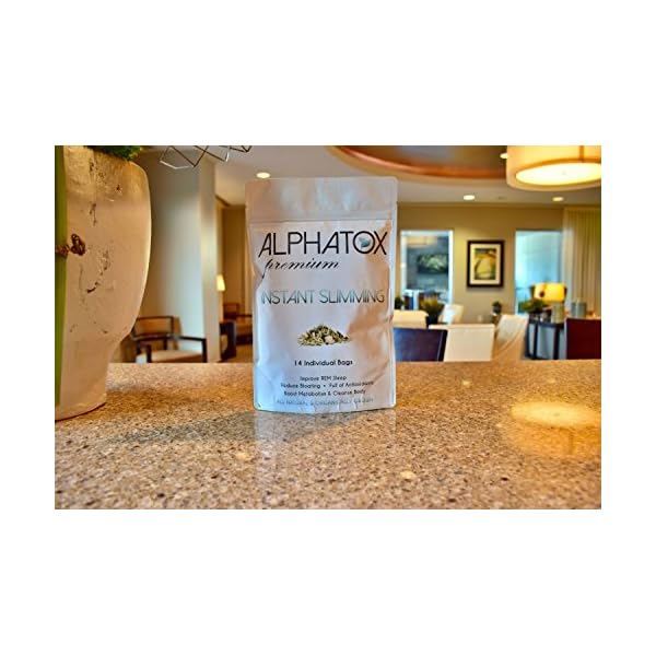 Alphatox 14 Day Premium Instant Slimming Tea Cycle | Helps Lose Weight Naturally, Full of Anti-oxidants | 14 Herbal Tea Bags | Organic Tea