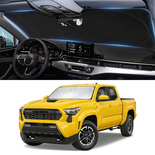 Image of Windshield Sunshade for Toyota Tacoma 2016-2026 2Dr 4Dr Pickup Sun Visor