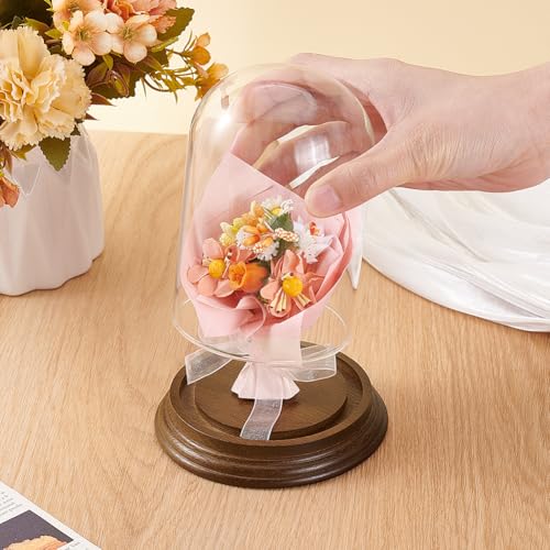 Dôme en verre transparent idéal pour fabriquer une boule à neige