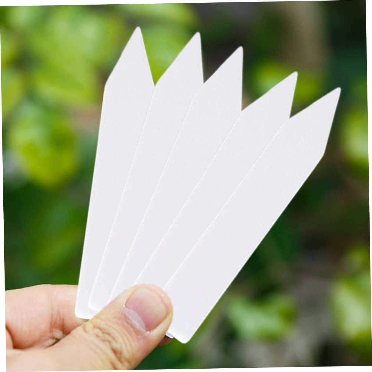 Etichette per Piante in Plastica Bianca 1000 Pezzi 10x2 Cm | Facili da Scrivere e Riporre, Ben Visibili, per Vaso e Giardino Botanico